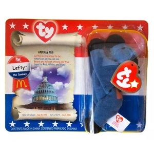 SOLD OUT……..Ty American Trio ~ Lefty the Donkey MIP McD 1996